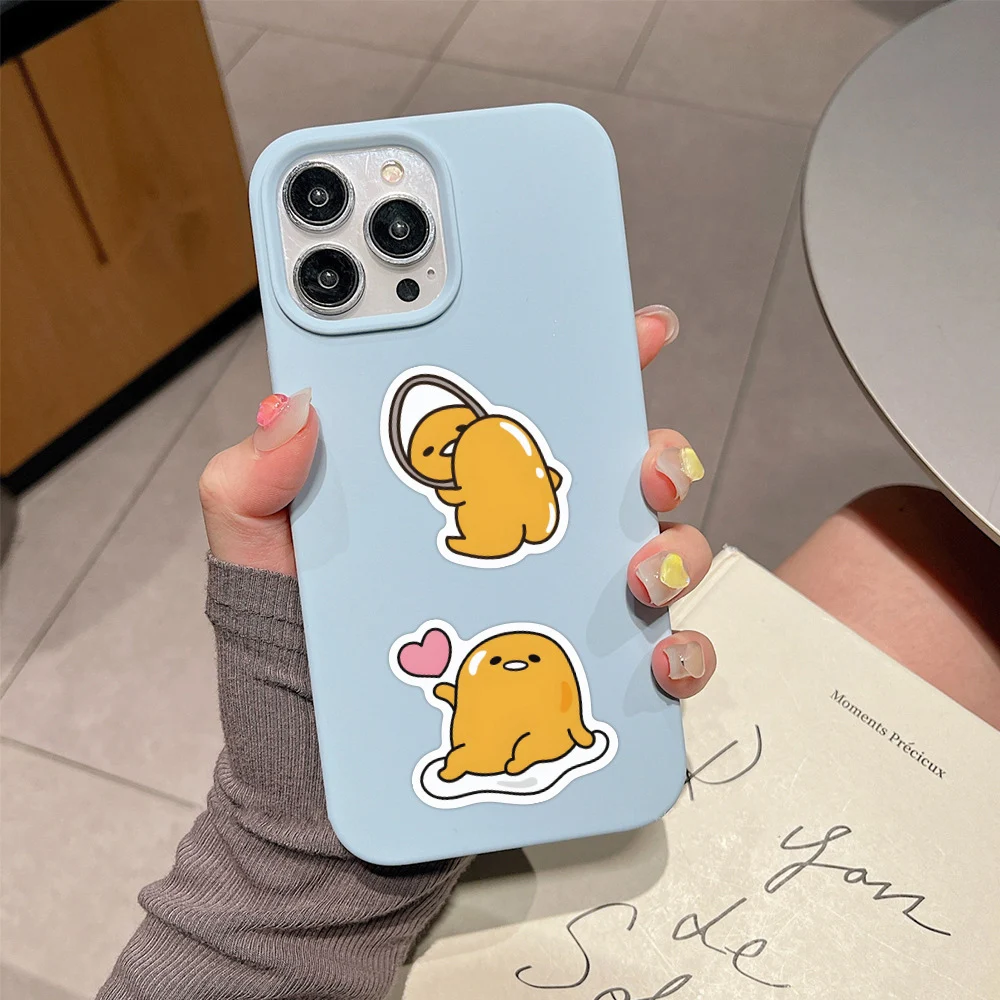 10/30/60pcs Kawaii Gudetama Anime Stickers Sanrio Decals Decorative Notebook Phone Suitcase Fridge Car Graffiti Cartoon Sticker