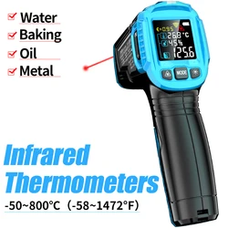 Aicevoos Digital Infrared Thermometer Non-Contact Handheld Laser Temperature Meter Gun Pyrometer Temperature Tester Instruments