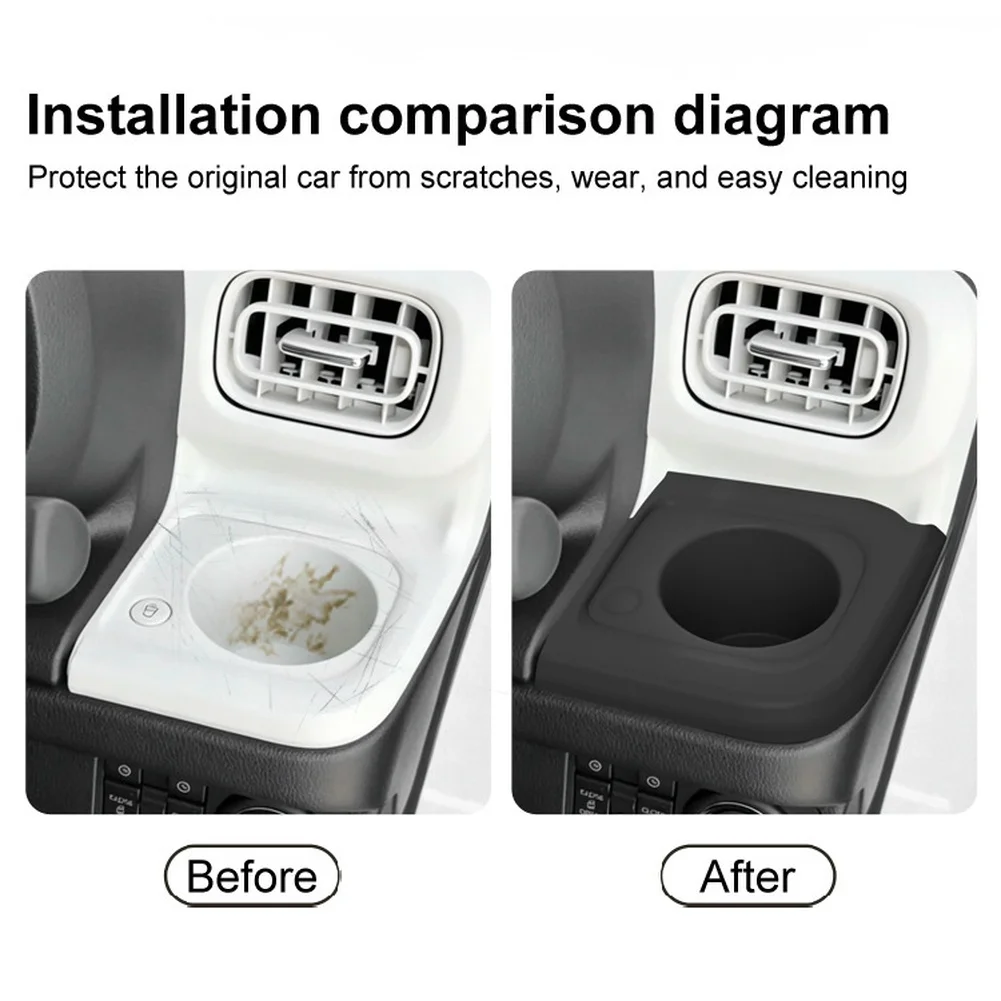 Silicone Dashboard Pad with Two Cup Holder Sleeves Designed Specifically for CANBUS Systems 2022 2023 2024 2025