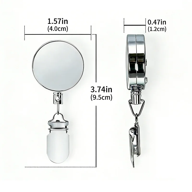 2 Stück Automatisch Einziehbarer Handtuchhalter mit Diebstahlschutz-Schlüsselanhänger, Selbstklebender Wandmontierter Handtuchhalter für Badezimmer und Küche – Detail 3