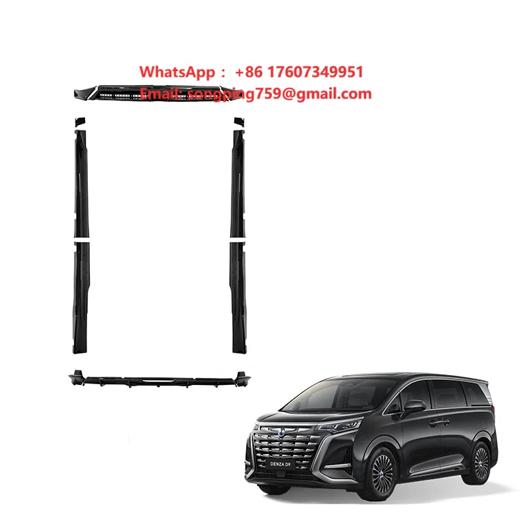 Bodykit for BYD Denza D9 PP Plastic Exterior Accessories Front Rear Bumper Lip Car Body Kit  Bull Bar Side Skirts Accessory
