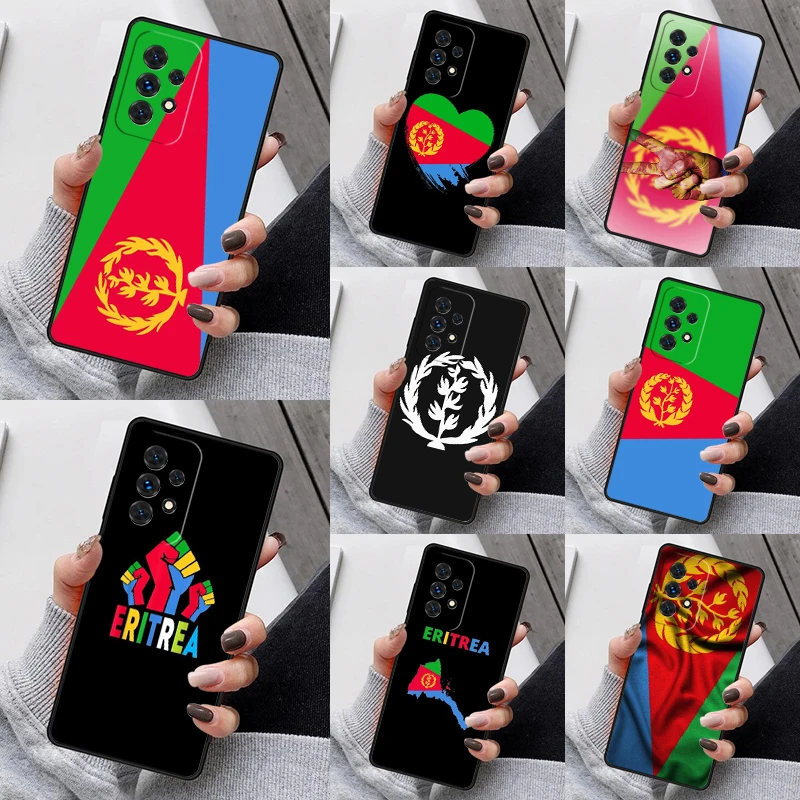 Eritrean Flag Phone Case For Samsung Galaxy S23 S21 S20 FE S24 S22 Ultra Note20 S10 S9 S8 Plus A40 A52 A12 A13 A53