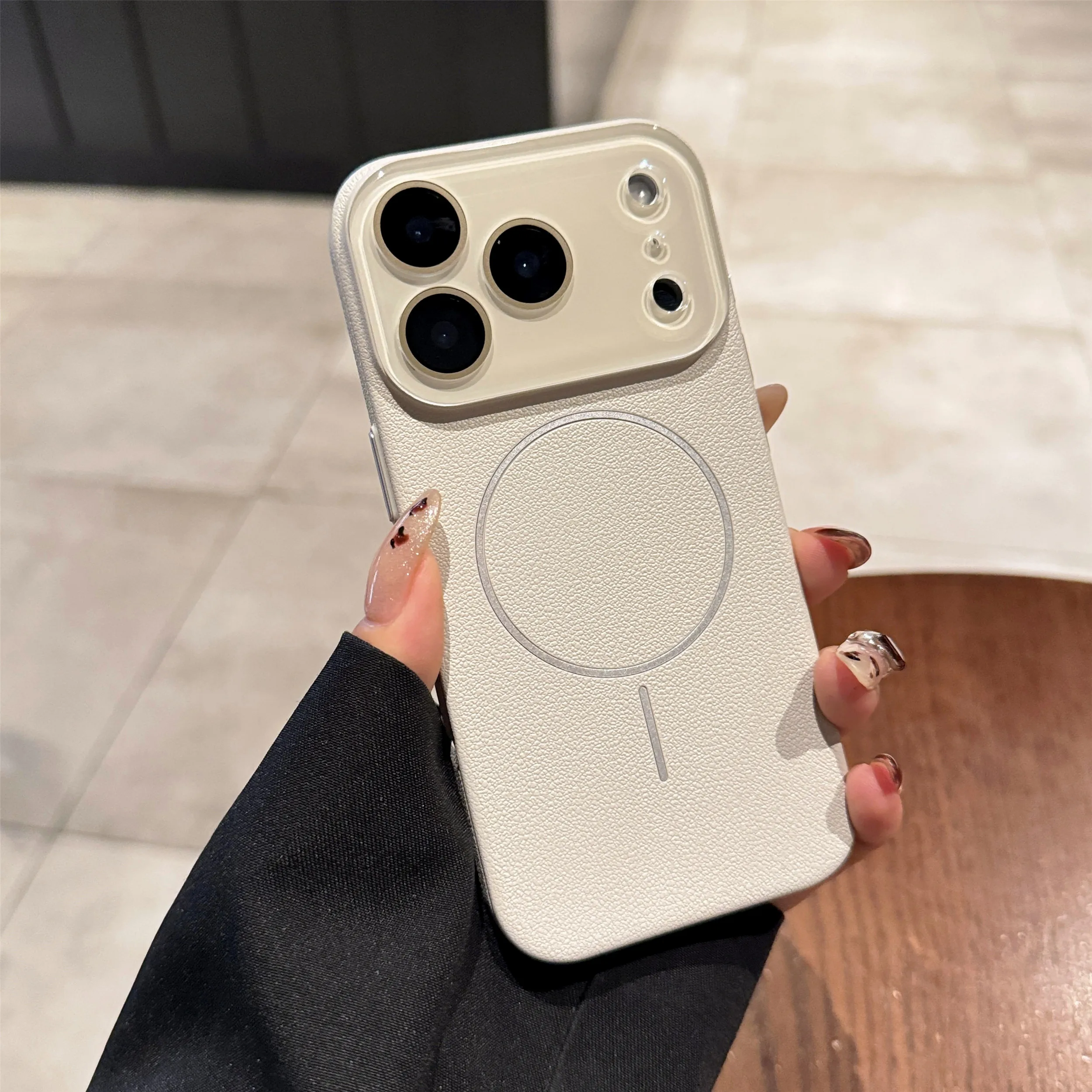 حافظة هاتف مغناطيسية فاخرة لهاتف آيفون 17 16 15 14 13 12 11 Pro Max Plus شحن لاسلكي 17 Pro 17 Air لغطاء هاتف Magsafe #5