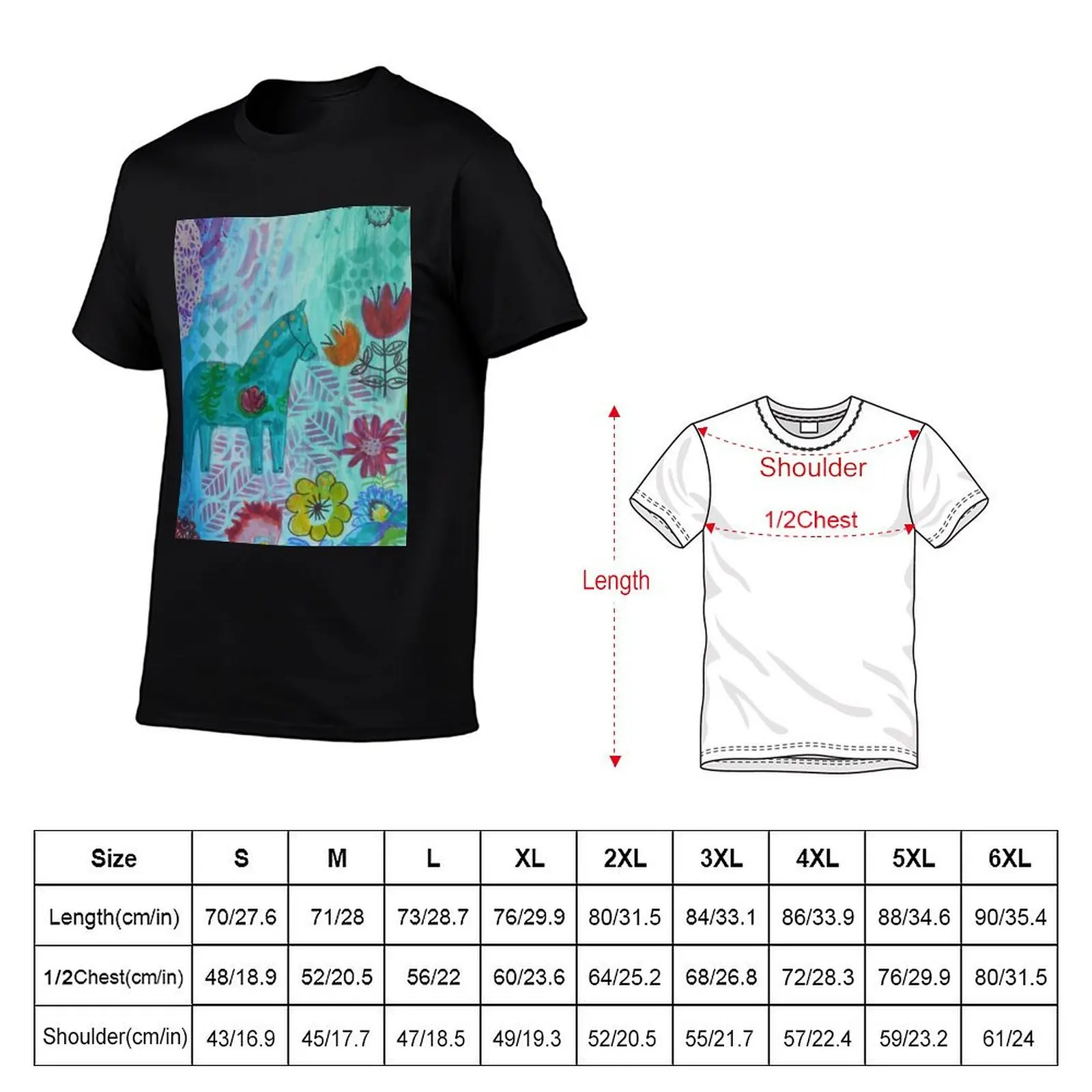 Dala horse T-Shirt t shirts designer g man t shirts for men t shirt man plain T-Shirt