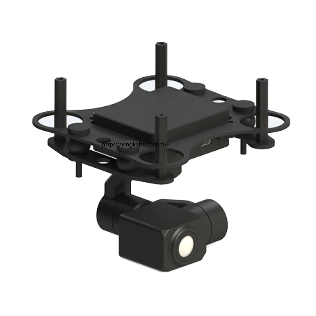 3-Axis Camera Drone 4K Visible Light Gimbal Camera 7x Digital Zoom Remote Control Channel Controlled Miniature Camera For FPV