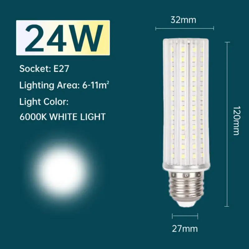 

E14 E27 LED bulb 110/220V corn lamp bomb 10/220V LED Light 10W 20W 24W LED lamp Bedroom living room decorative lighting 6000K