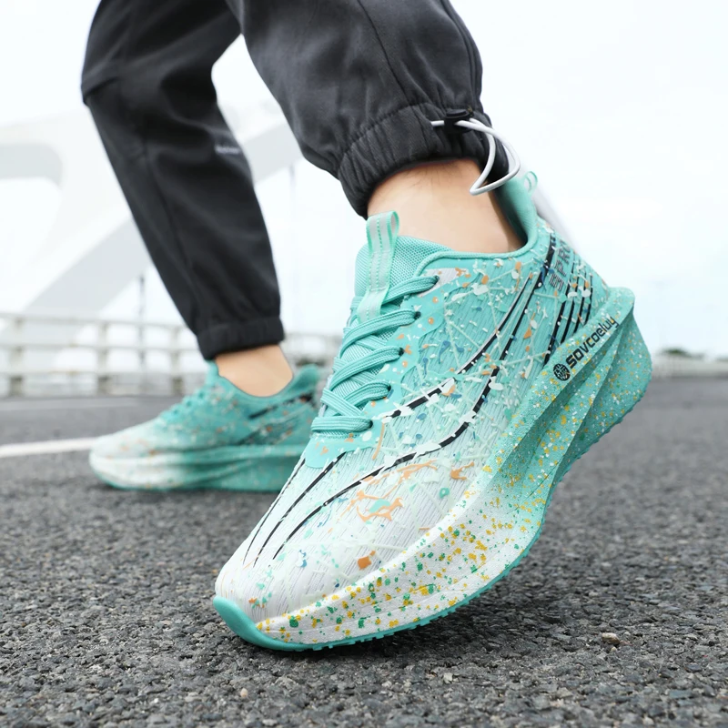 أحذية الجري الرجالية لوحة الكربون ماراثون التخصص الرياضية تنفس خفيفة الوزن المرأة مريحة عدم الانزلاق الترفيه أحذية رياضية #6