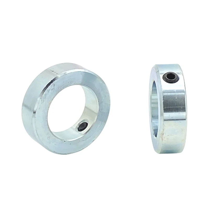 1pcs Carbon Steel Shaft Collars Fixing Screwed Retaining Locating Ring Fastener Throat Clamp Thrust