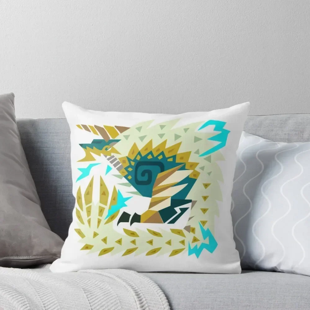 

Zinogre Throw Pillow Custom Cushion Photo Cushion Cover Luxury bed pillows Pillows Aesthetic pillow