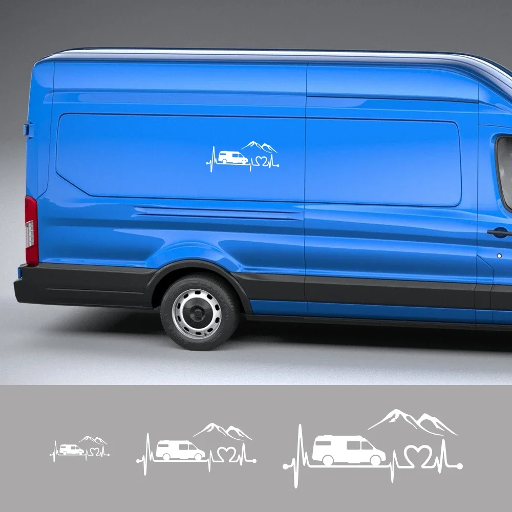 Verschiedene Größen, Wohnmobil, Van, Vinyl-Aufkleber, Auto-Mountain-Stil, Aufkleber, wasserfest, Auto-Dekoration auf der Karosserie, Stoßstange, Heckscheibe, Laptop