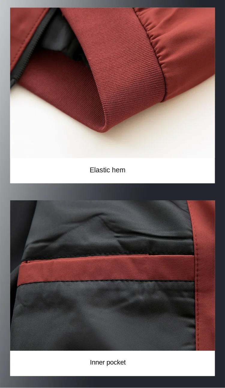 Brand Men's Jacket 2024 Autumn Casual Baseball Collar Windproof Jacket Business Slim Fit Solid Color Coat Luxury Men's Clothing