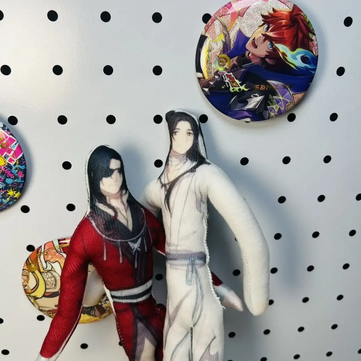 28 cm draadpop Xie Lian Heaven Blessing Anime gevulde pop met abstract lichaam Draadskelet Cosplay Halloween Prop gevuld Kerstmis