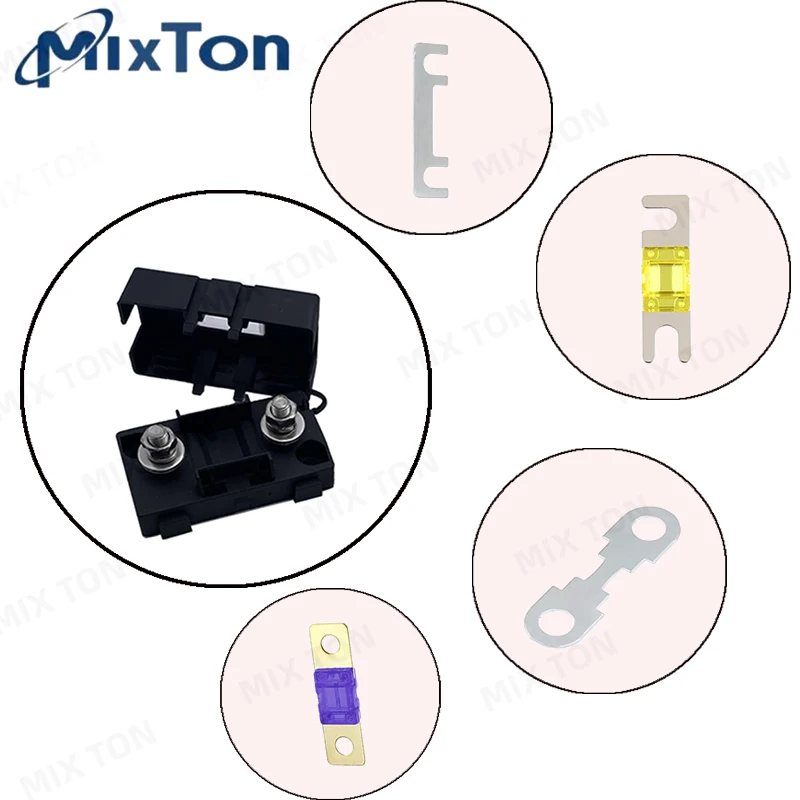 1/2/5 шт., держатель предохранителя вилки MIDI и предохранитель вилки ANS, плоский предохранитель 30A/40A/50A/60A/70A/80A/100A/120A/125A для автомобилей, кораблей и т. д.