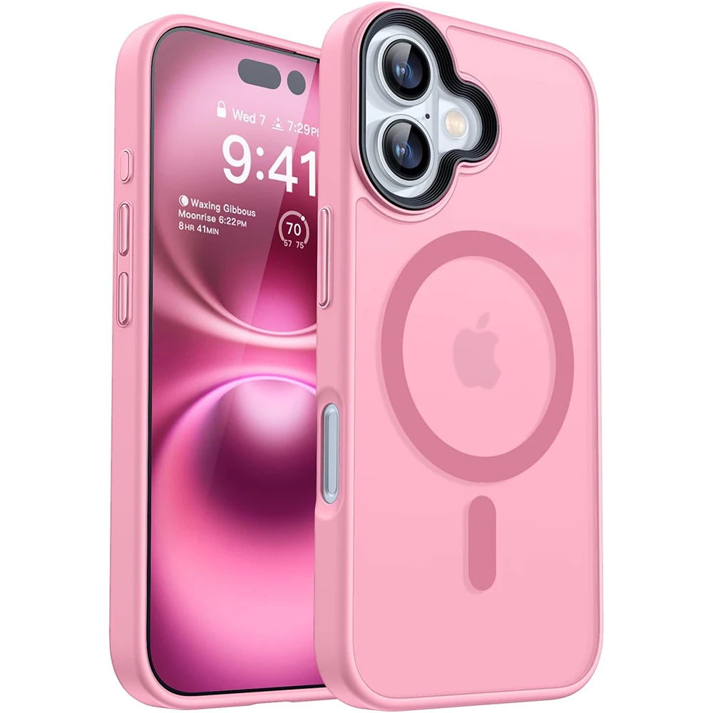

Strong Magnetic Magsafe Wireless Charging Case For iPhone 16 16E 15 14 13 12 Pro Max Plus Hybrid Military Grade Shockproof Cover