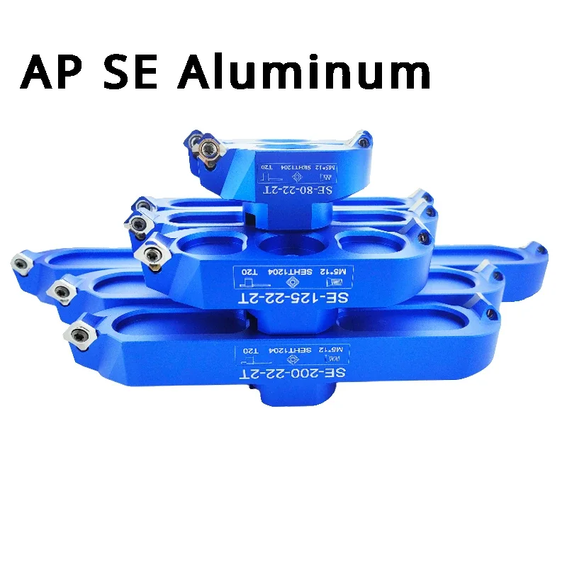 

AP SE Face Milling Cutters Tools 90° 45° KM12 400R Right-angle Two-edged Bridge Type Aluminum Alloy Milling Cutter Head