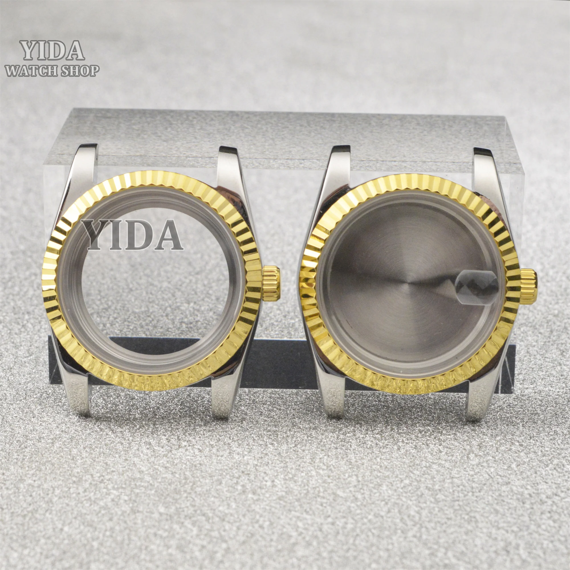 Корпус NH35 36 мм/39 мм, корпус для часов, нержавеющая сталь, сапфировое стекло, водонепроницаемый корпус 10 АТМ для Datejust NH35 NH36, аксессуары для механизмов