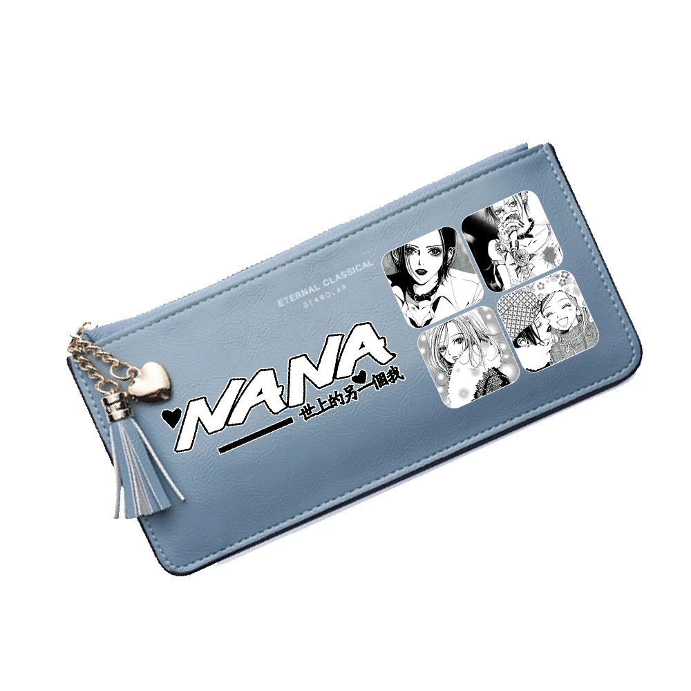 Anime NANA Women Pink Wallet Kwaii ID Card Holder Long Purse With