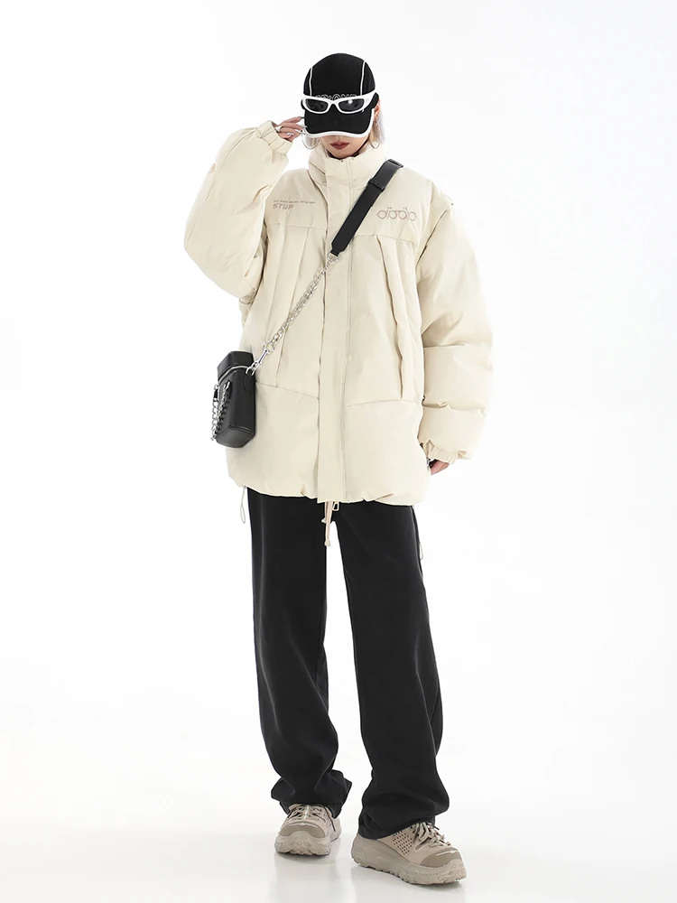 2022 Women\'s Winter Jacket Streetwear Zipper Padded Oversize Coat Thick Warm Coats Femme Women Clothing