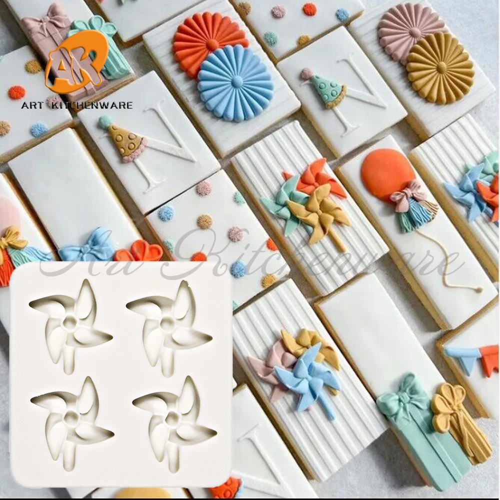 

Sun&Moon Cloud&Windmill Silicone Mold Fondant Cake Decoration Silicone Mold Hand Made Decorating Chocolate Candy Silica Gel Mold