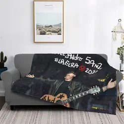 Alejandro Sanz American Tour 2022 coperta in pile primavera/autunno Multi-funzione coperte morbide da viaggio a casa peluche trapunta sottile