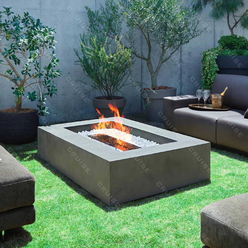 

Круиз 1000*600*260 мм, настоящий огонь, газовая плита, стол, индивидуальный сердечник для приготовления барбекю, полностью отдельно стоящая костра для патио, уличных ожогов