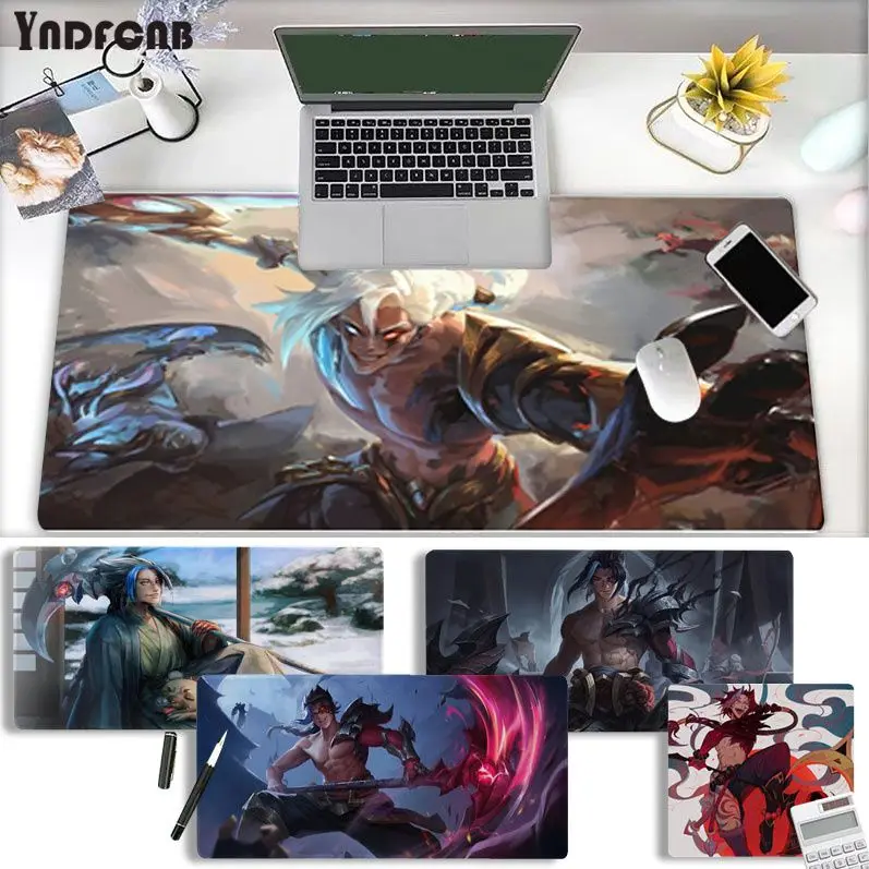 LOL Shieda Kayn Mousepad New Rubber Mouse Durable Desktop Mousepad Size for Game Keyboard Pad for Gamer