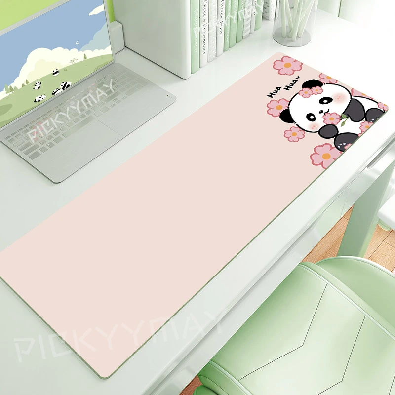 

Gaming Mousepads Desk Rug Gamer Mousepad Large Mouse Mat Cute Panda Desk Pads Keyboard Rugs Table Mats Pink Mouse Pad