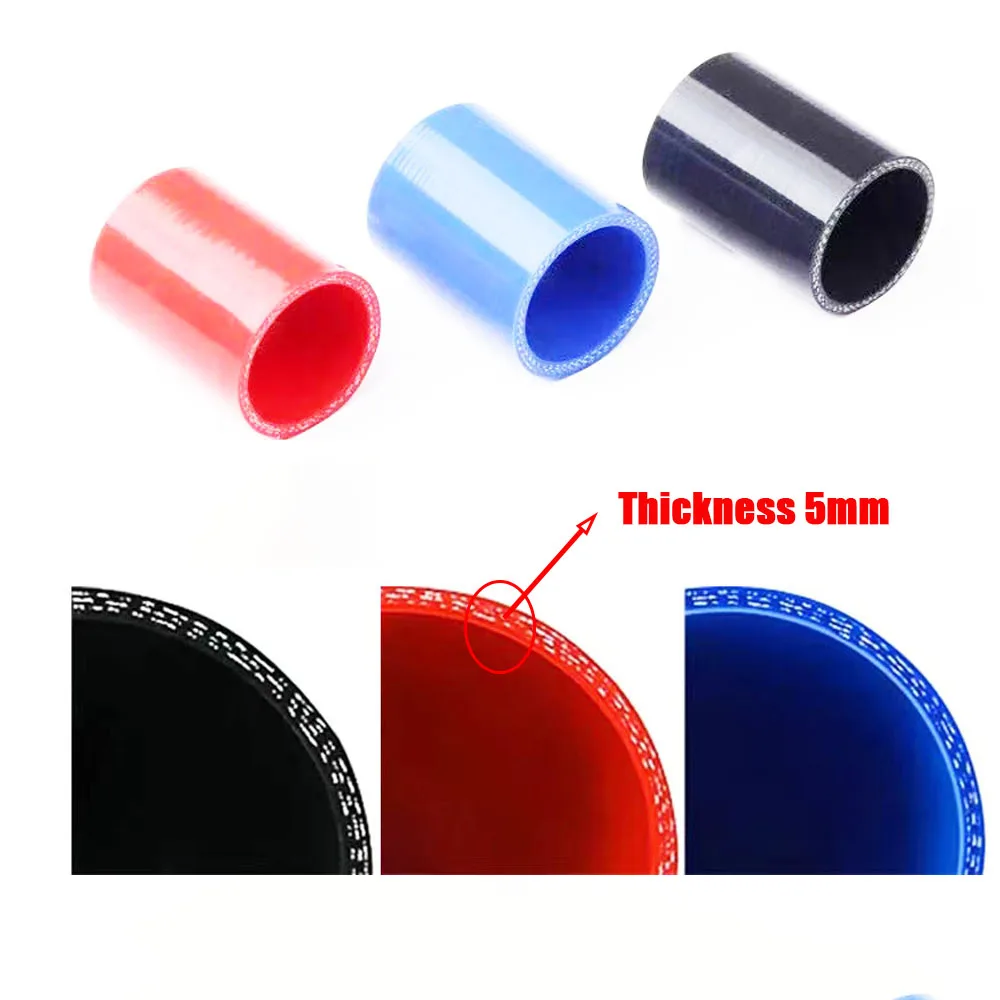 Universal straight turbine intake silicone hose intercooler joint coolant pipe ID16-45mm elbow automotive parts high temperature