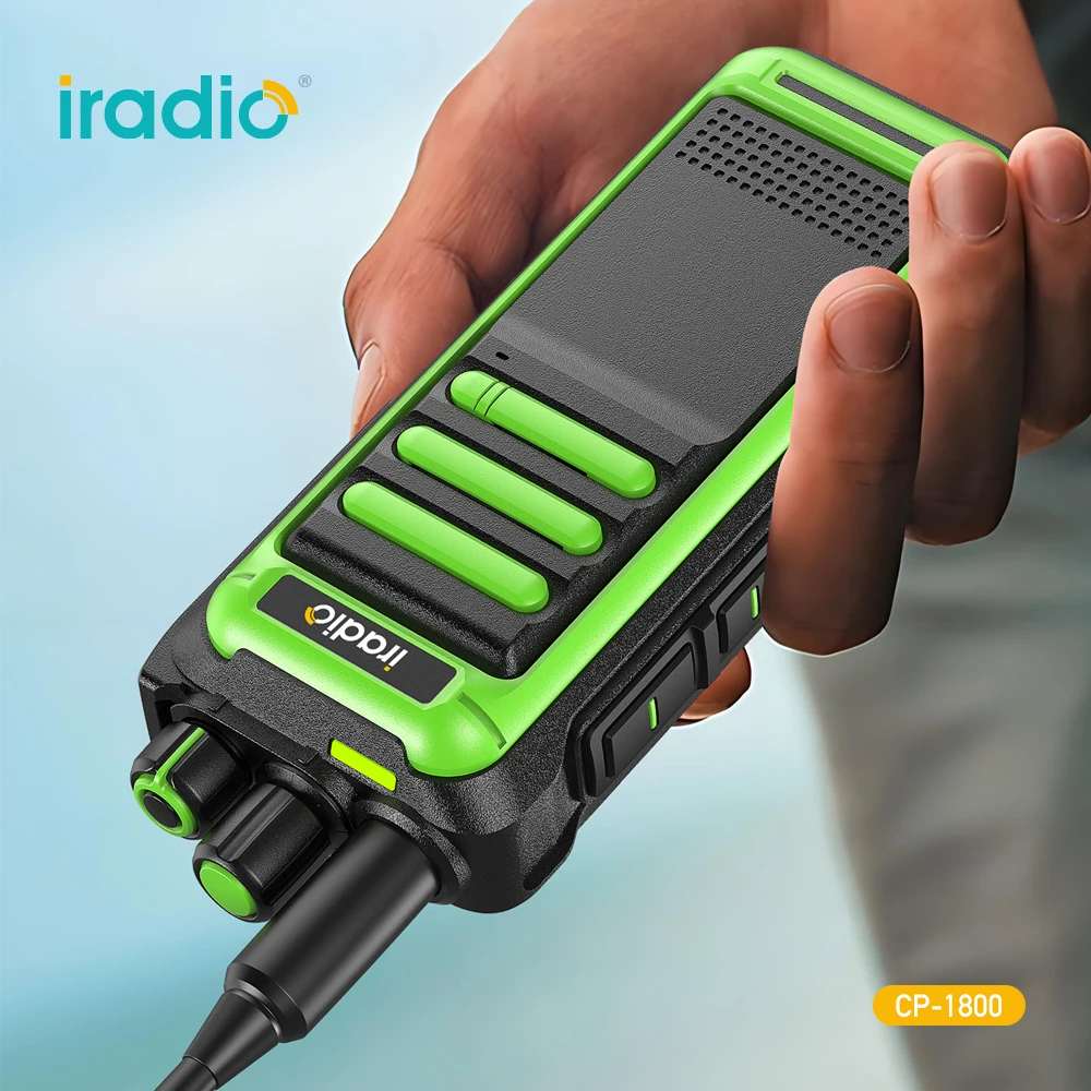 Iradio RT-1800 Walkie Talkie 20W 99CH Type-C VERBORGEN DISPLAYSCHERM TOT CTCSS DCS VOX VOX Monitor Scrambler Scannen Definbaar