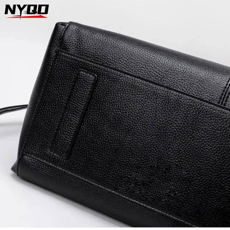 Bolso de mano grande negro de lujo para mujer, bolsos de piel de cocodrilo simples de lujo, bolso de hombro con cadena para mujer, monederos y bolsos