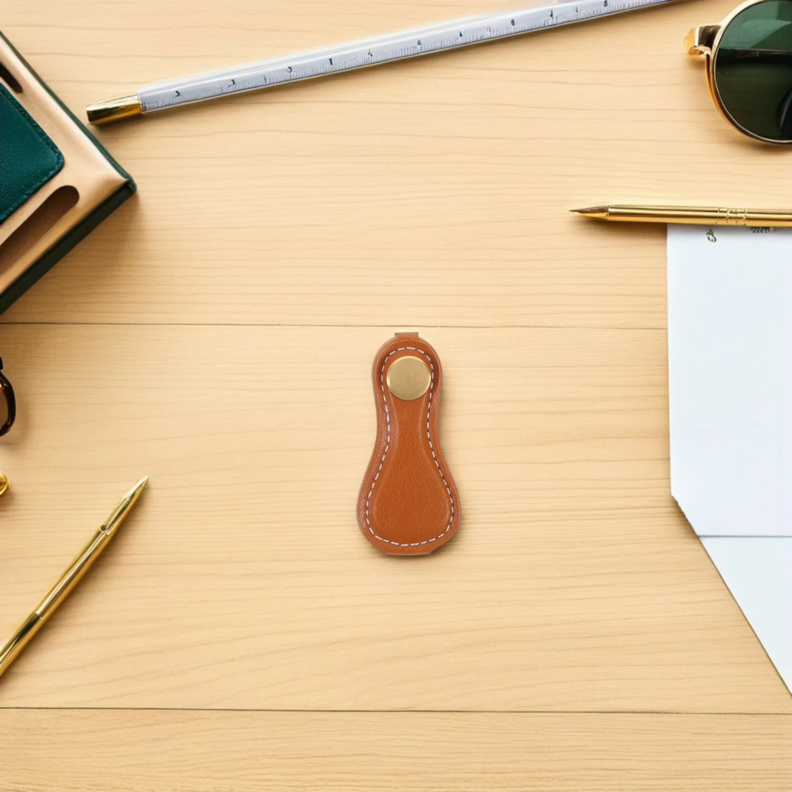 

2Pcs PU Handles Replacement Drawer Pulls Vintage Single Hole Design for Kitchen Cabinet Bedroom Dresser Closet Wardrobes