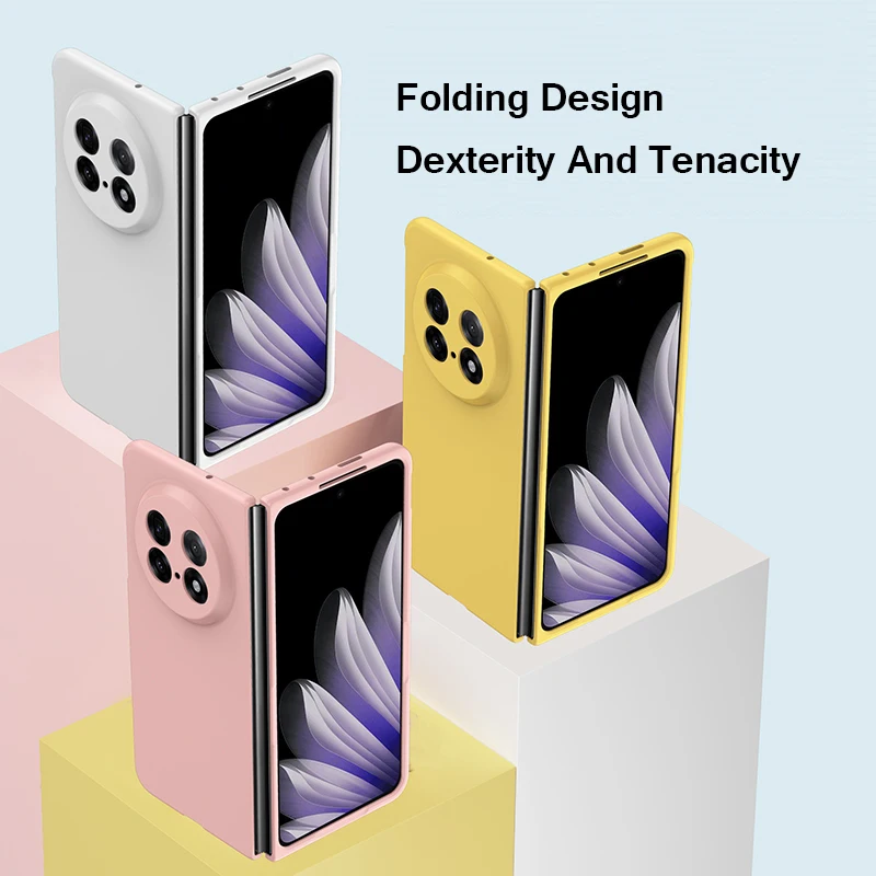 حافظة غير لامعة صديقة للبشرة بلون الحلوى لهاتف اوبو فايند N5 N3 N2 N 5G غطاء خلفي رفيع مقاوم للصدمات من البولي كربونات #4