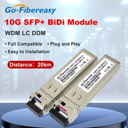 Módulo transceptor SFP BiDi 10Gbase-BX Tx1270/Rx1330nm 10km,20km/40/WDM LC SFP + 60km, módulo óptico para Mikrotik/Huawei, 10Gb