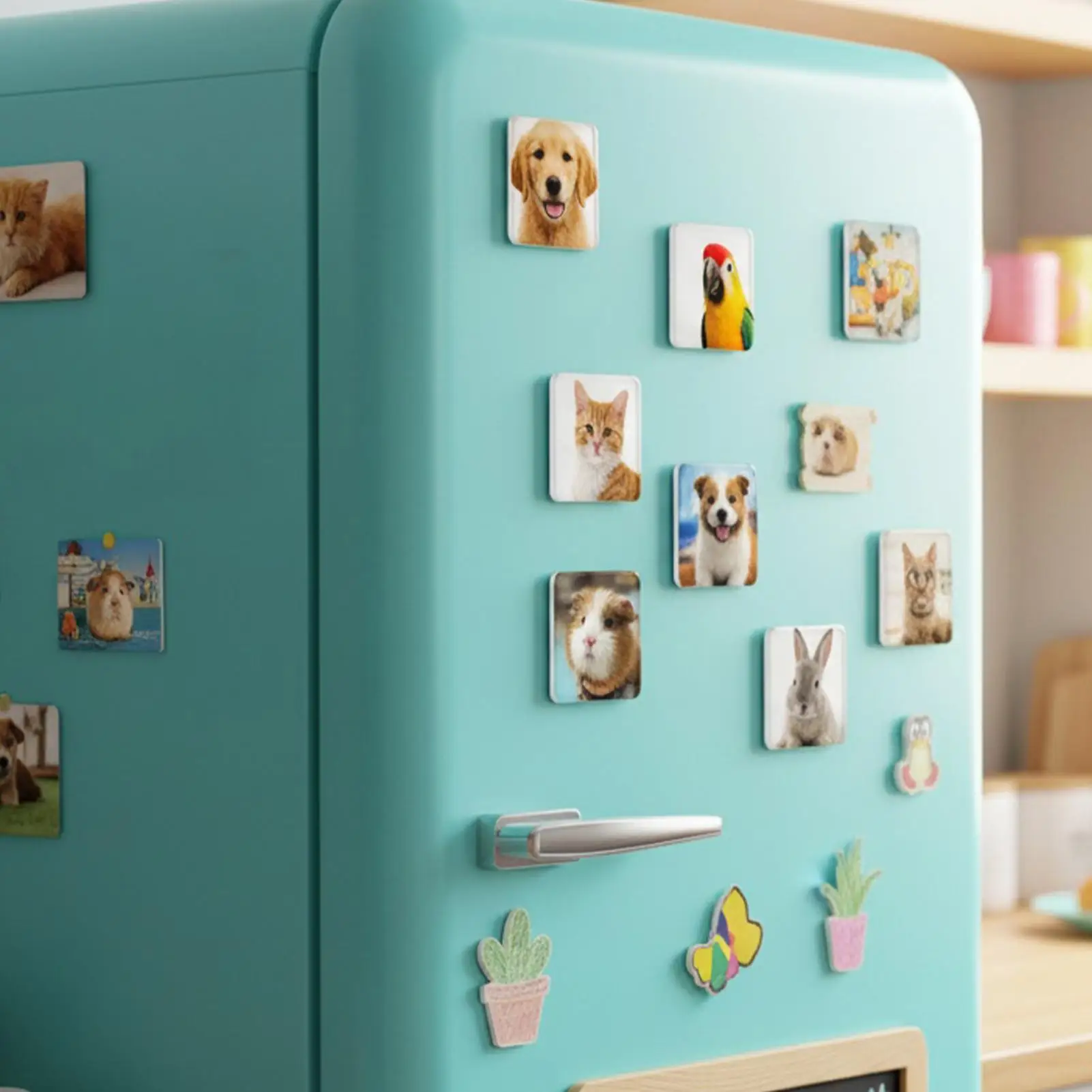 Refrigerator Magnets Home Decor Supplies 10-Pieces Adhesive Magnets For Refrigerator Whiteboard Office Apartment Pantry Hotel