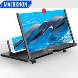 Screen Magnifier Amplifier HD New Phone Holder Screen Amplifier Video Phone Amplifier Screen Phone Projector for All Smartphones