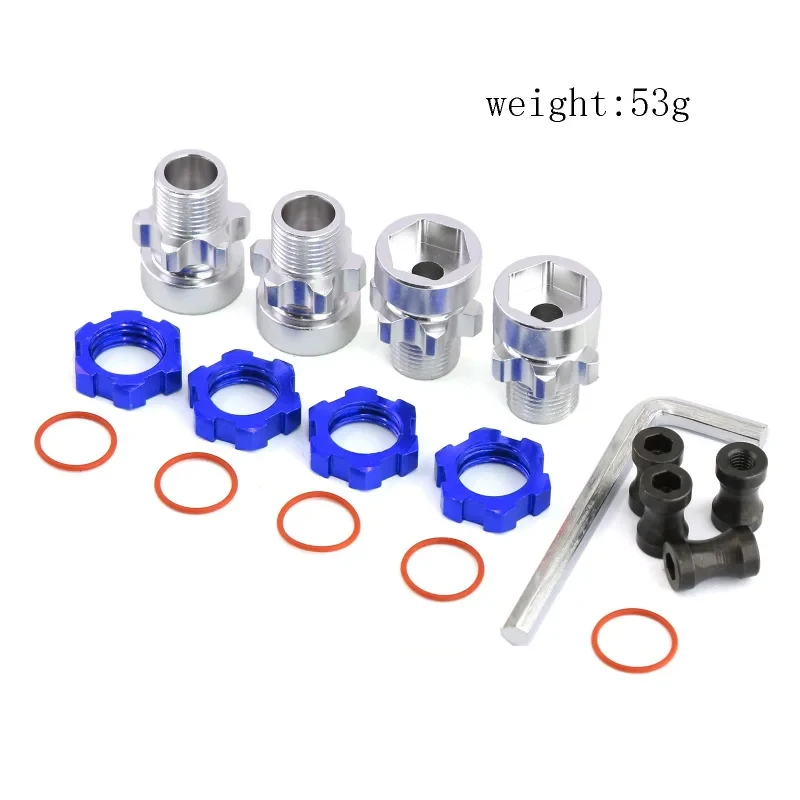 Metal 12mm-17mm Hex  RC Car Wheel Adapters for Traxxas Slash Rustler Stampede Bandit 4WD Upgrade Parts