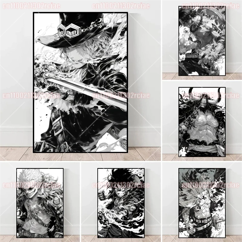 

One Piece Boa Hancock Big Mom Robin Perona Nami Jewelry Bonney Classic Character Ink Painting HD Poster Art Canvas Painting Gift