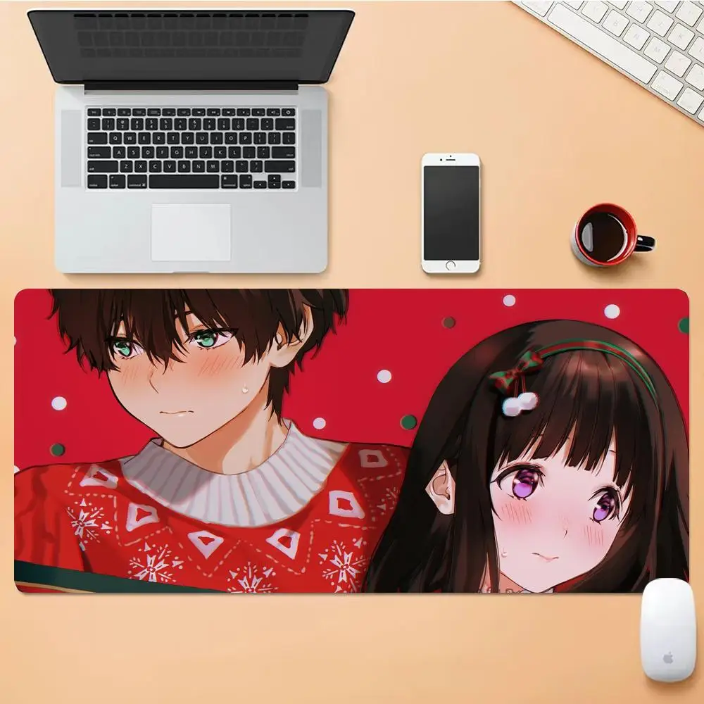 Коврик для мыши Anime Hyouka, HD-коврик для стола, увеличенный игровой коврик для клавиатуры, большой XXL коврик для геймеров 90x40