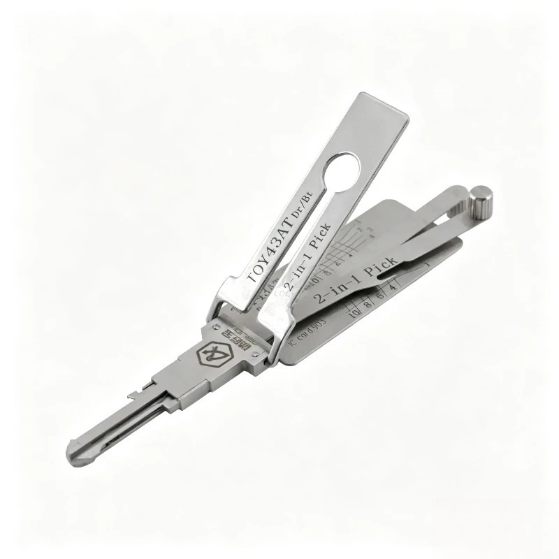 TOY43AT two-in-one tool-flat milling two tracks belongs to locksmith tools.