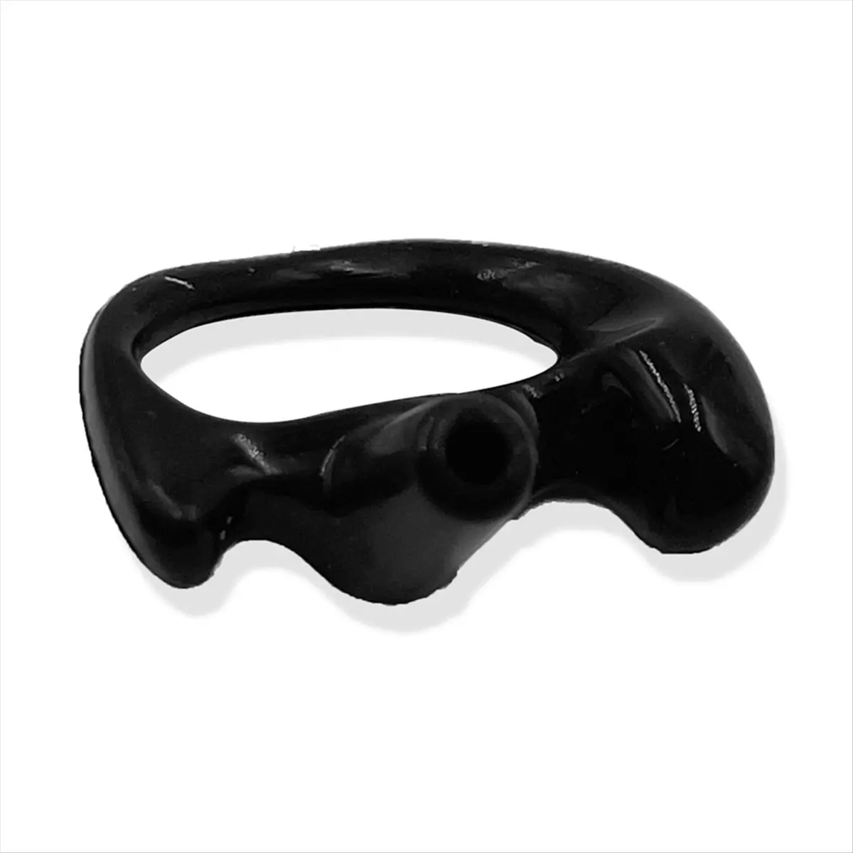 SWXF 交換可能なシリコンイヤホン 三角形 エアチューブ付きヘッドセット ブラック サイズL トランシーバーアクセサリー