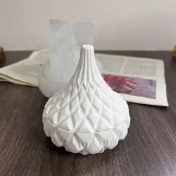 DIY Concrete Flowerpot Epoxy Silicone Mold For Plants Pot Stripes Candle Jar Mould 3D Storage Box Resin Plaster Handcraft Molds