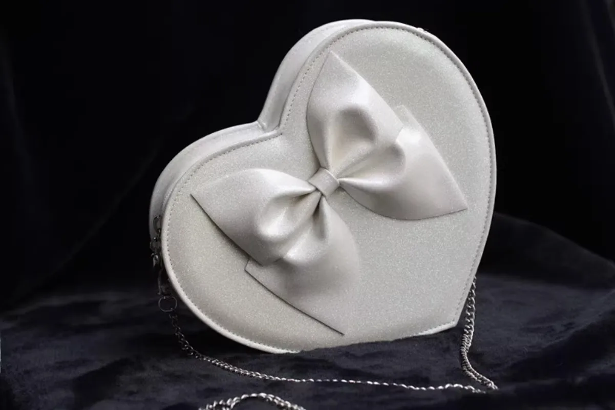 Elegant Japanese Lolita Bag for Girls Sweet Chic Design Heart Crossbody Bags Fashion Popular JK Uniform Shoulder Bag Bolsa