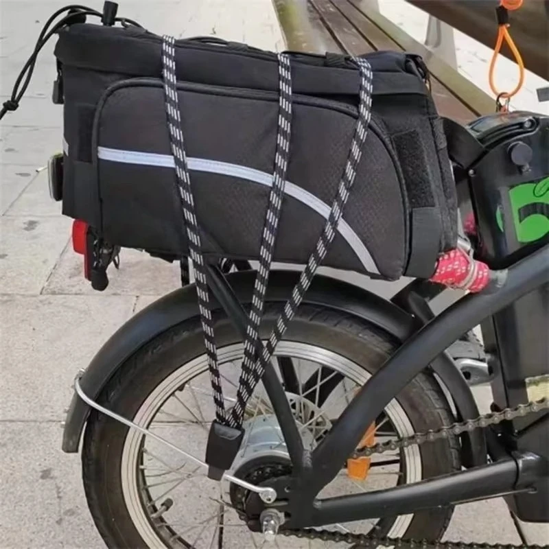 Bicycle Luggage Rope Elastic Carrier Rack Straps Elastic Rubber Belt Buckle Rope Belt With Hook Mountain Bike Bag Accessories