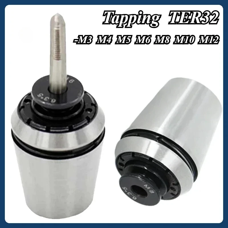 

Резьбовой патрон ER32 с защитой от перегрузки TER32 Динамометрический патрон M3 M4 M5 M5 M6 M8 M10 M12 Метчик JIS ISO для резьбы GT12 GT24