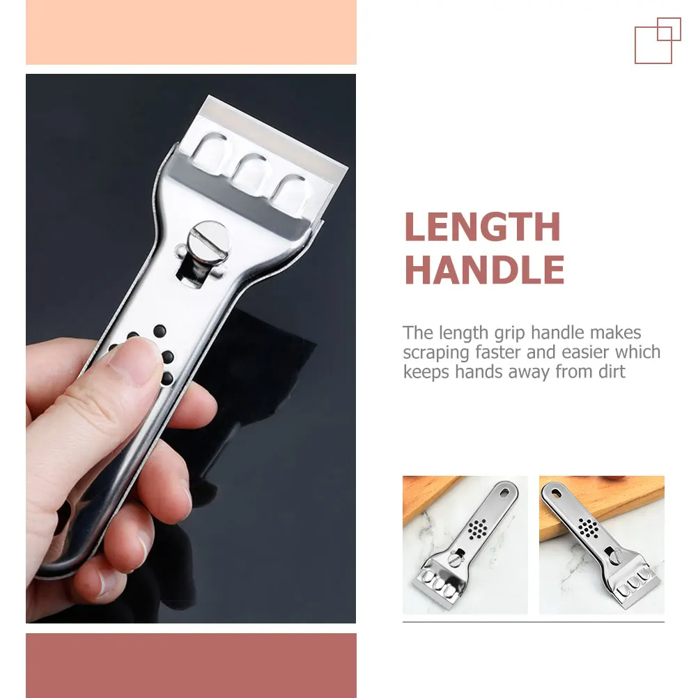 

Cleaning Shovel Set Kitchen Tool Scrape Material Multifunction Stubborn Stains Remover Tools for Housekeeping Stainless Steel