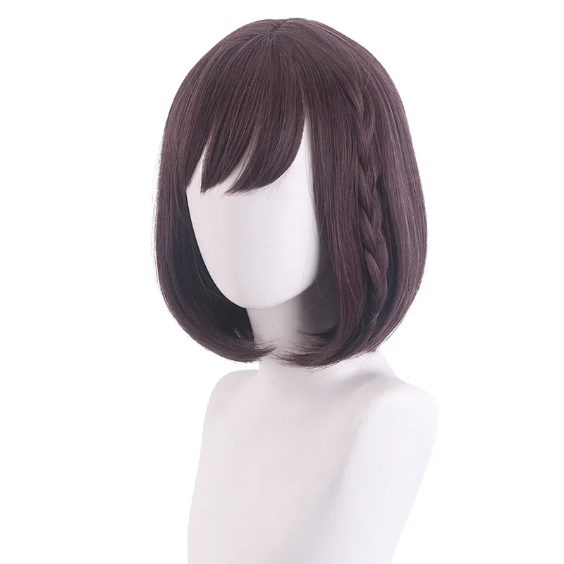 Shinonome Ena Wig Cosplay proyek SEKAI warna-warni panggung! Wig Cosplay sintetis tahan panas lurus permainan peran Halloween