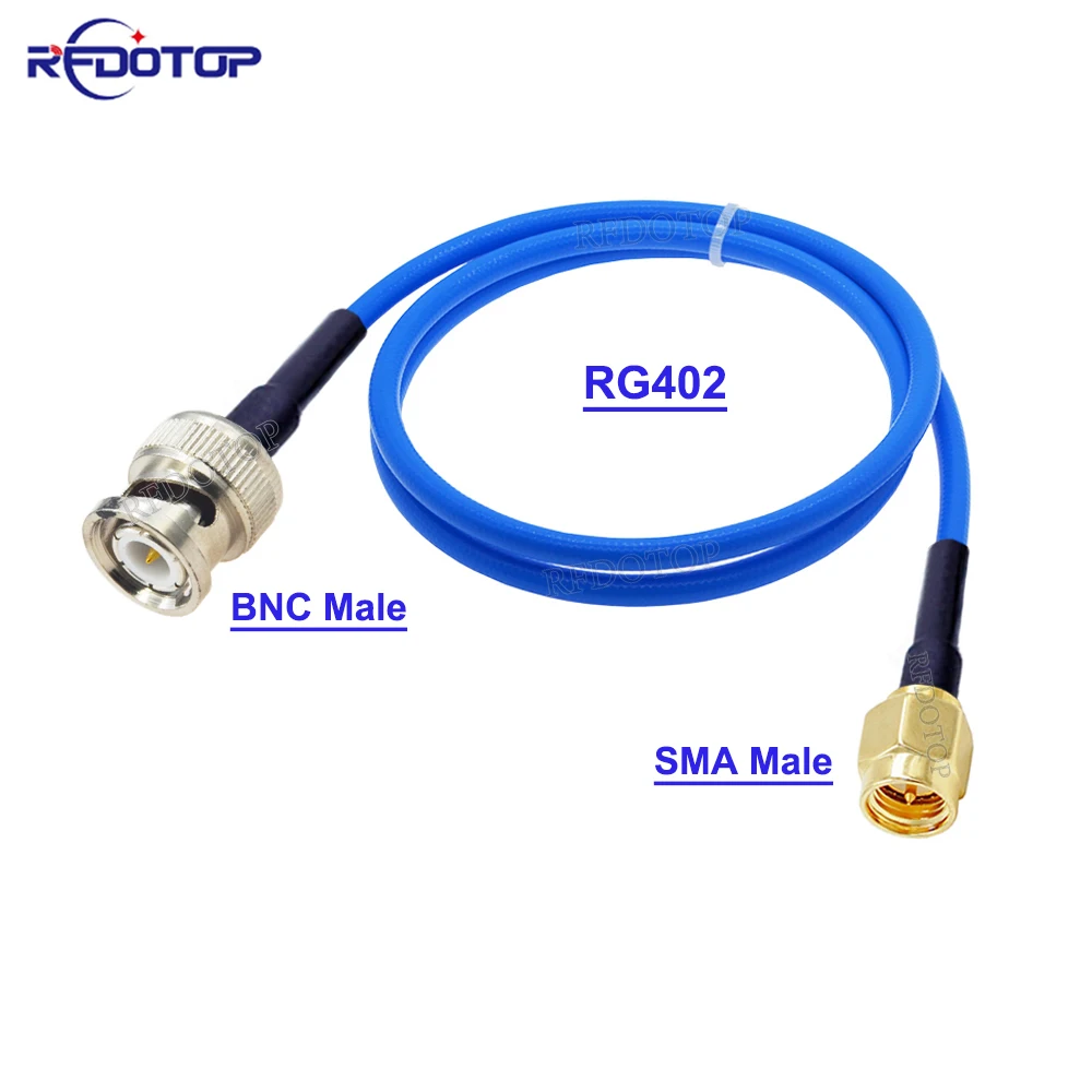 

RG402 Coaxial Cable BNC Male to SMA Male/Female Connector BNC to SMA Crimp for Semi-Felxible RG402 Cable High Frequency Test