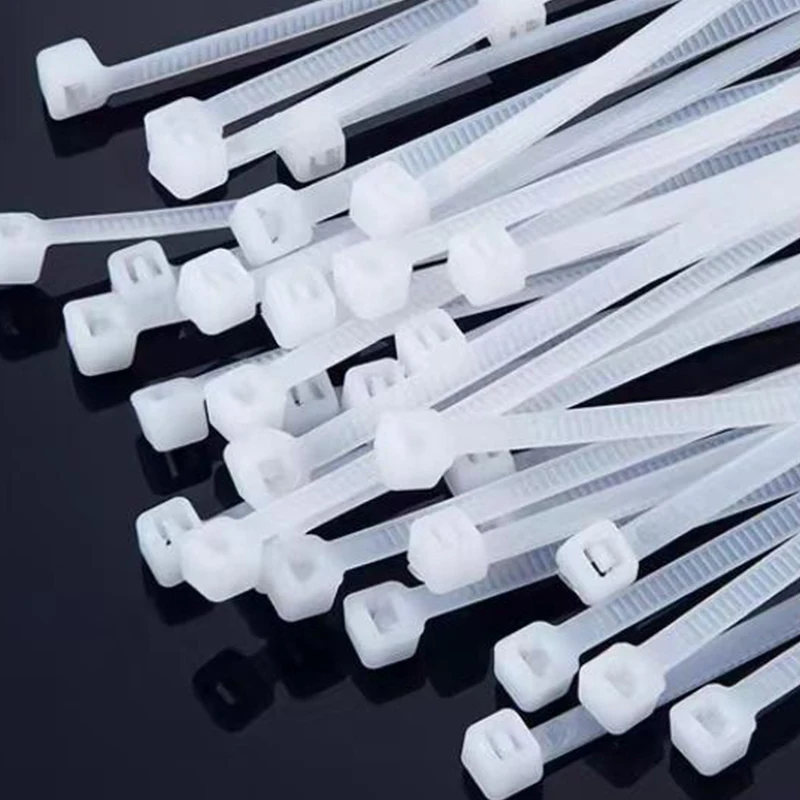 100/500Pcs Self-locking Nylon Cable Tie Cord Straps Plastic Nylon Adjustable Cables Fastening Loop Home Office Wire Zip Tie