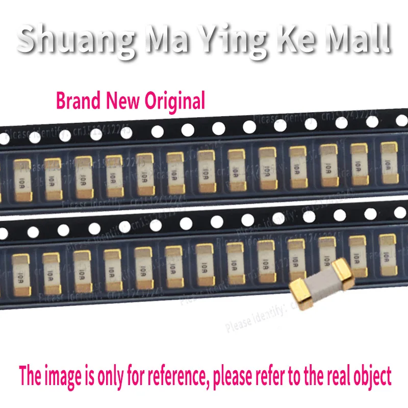 0451010.MRL 451010 Very Fast-acting Surface Mount Fuse 10A 125V SMD1808, Gold/Sn-dipped Silver Plated Caps, New Original   50PCS