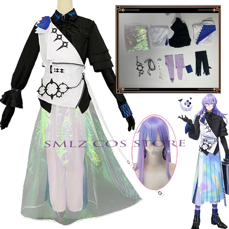 

Hoshirube Sho Cosplay Anime Vtuber Anchor Nijisanji Costume Man Fashion Party Play Uniform Suit Hallowen Play Role Clothes